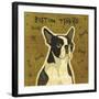 Boston Terrier (square)-John W^ Golden-Framed Art Print