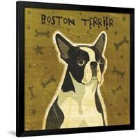 Boston Terrier (square)-John W^ Golden-Framed Giclee Print