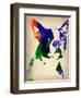 Boston Terrier Watercolor-NaxArt-Framed Art Print