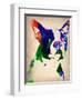 Boston Terrier Watercolor-NaxArt-Framed Art Print