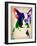 Boston Terrier Watercolor-NaxArt-Framed Art Print