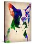 Boston Terrier Watercolor-NaxArt-Stretched Canvas