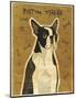 Boston Terrier-John Golden-Mounted Art Print