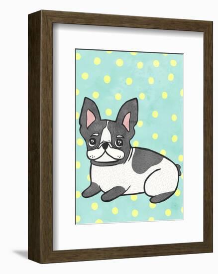 Boston Terrier-My Zoetrope-Framed Art Print