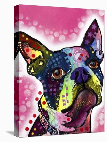 Boston Terrier-Dean Russo-Stretched Canvas