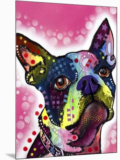 Boston Terrier-Dean Russo-Mounted Premium Giclee Print