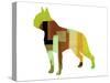Boston Terrier-NaxArt-Stretched Canvas
