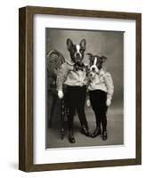 Boston Terriers-J Hovenstine Studios-Framed Giclee Print