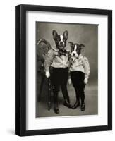 Boston Terriers-J Hovenstine Studios-Framed Giclee Print