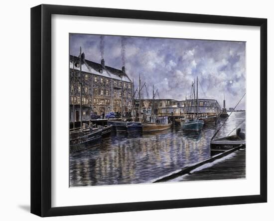 Boston: The Commercial Wharf-Stanton Manolakas-Framed Giclee Print