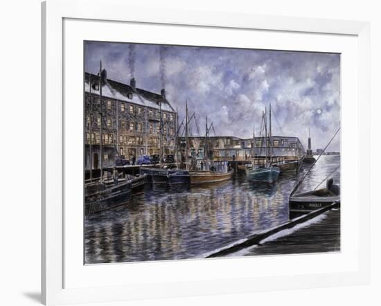 Boston: The Commercial Wharf-Stanton Manolakas-Framed Giclee Print