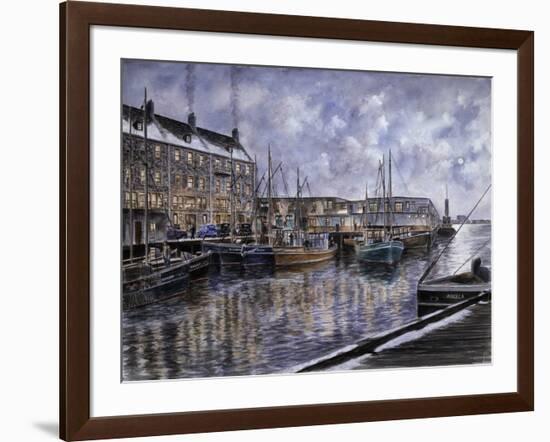Boston: The Commercial Wharf-Stanton Manolakas-Framed Giclee Print