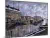 Boston: The Commercial Wharf-Stanton Manolakas-Mounted Giclee Print