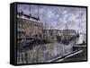 Boston: The Commercial Wharf-Stanton Manolakas-Framed Stretched Canvas