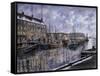 Boston: The Commercial Wharf-Stanton Manolakas-Framed Stretched Canvas