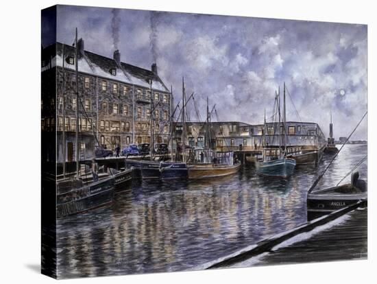 Boston: The Commercial Wharf-Stanton Manolakas-Stretched Canvas