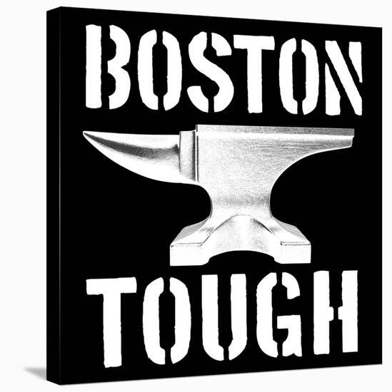 Boston Tough Black-SM Design-Stretched Canvas