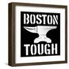 Boston Tough Black-SM Design-Framed Art Print