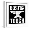 Boston Tough Black-SM Design-Framed Art Print