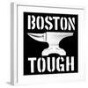 Boston Tough Black-SM Design-Framed Art Print