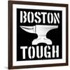 Boston Tough Black-SM Design-Framed Art Print