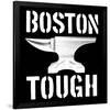 Boston Tough Black-SM Design-Framed Art Print