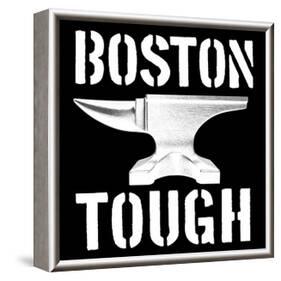 Boston Tough Black-SM Design-Framed Art Print