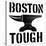 Boston Tough White-SM Design-Stretched Canvas