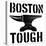 Boston Tough White-SM Design-Stretched Canvas