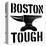 Boston Tough White-SM Design-Stretched Canvas