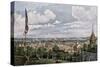 Boston Viewed From Cotton or Pemberton Hill, 1816-null-Stretched Canvas