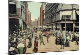 Boston: Washington Street-null-Mounted Giclee Print