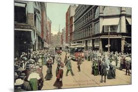 Boston: Washington Street-null-Mounted Giclee Print
