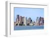 Boston Waterfront View with Urban City Skyline and Modern Architecture over Sea.-Songquan Deng-Framed Photographic Print