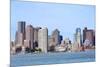 Boston Waterfront View with Urban City Skyline and Modern Architecture over Sea.-Songquan Deng-Mounted Photographic Print