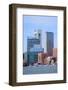 Boston Waterfront View with Urban City Skyline and Modern Architecture over Sea.-Songquan Deng-Framed Photographic Print