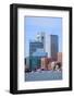 Boston Waterfront View with Urban City Skyline and Modern Architecture over Sea.-Songquan Deng-Framed Photographic Print