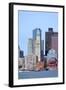 Boston Waterfront View with Urban City Skyline and Modern Architecture over Sea.-Songquan Deng-Framed Photographic Print