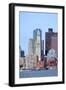 Boston Waterfront View with Urban City Skyline and Modern Architecture over Sea.-Songquan Deng-Framed Photographic Print