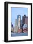 Boston Waterfront View with Urban City Skyline and Modern Architecture over Sea.-Songquan Deng-Framed Photographic Print