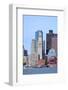 Boston Waterfront View with Urban City Skyline and Modern Architecture over Sea.-Songquan Deng-Framed Photographic Print