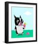 Boston With Ice Cream-Brian Rubenacker-Framed Art Print