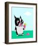 Boston With Ice Cream-Brian Rubenacker-Framed Art Print