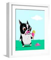 Boston With Ice Cream-Brian Rubenacker-Framed Art Print