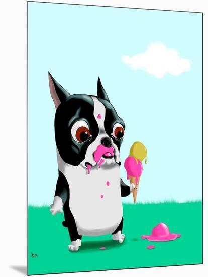 Boston With Ice Cream-Brian Rubenacker-Mounted Art Print