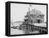 Boston Yacht Club, Marblehead, Mass.-null-Framed Stretched Canvas