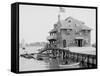 Boston Yacht Club, Marblehead, Mass.-null-Framed Stretched Canvas