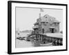 Boston Yacht Club, Marblehead, Mass.-null-Framed Photo