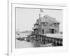 Boston Yacht Club, Marblehead, Mass.-null-Framed Photo