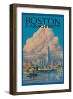 Boston-null-Framed Art Print